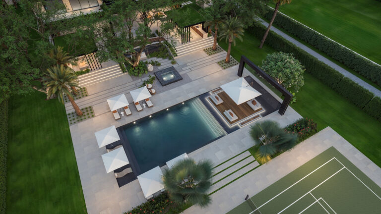 Buckland Residence - Aerial view