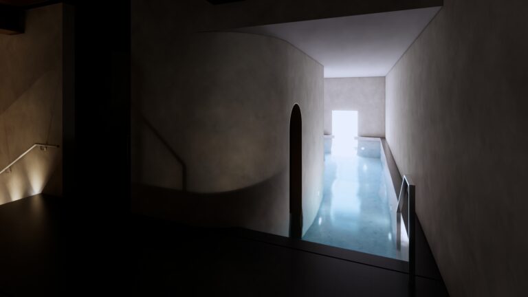Rain Hallway & Grotto Pool